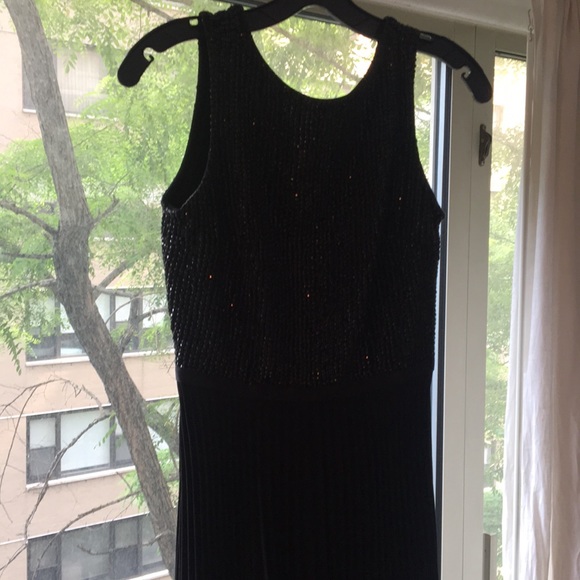 Parker Black high Low Evening Dress - Picture 2 of 7
